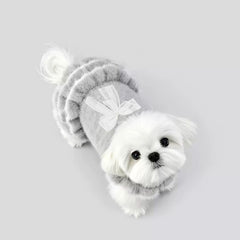 Pet Lace Skirt with Mink Fur