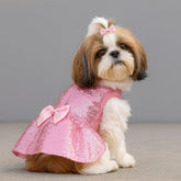 Dress of Dog Sequin Pet Princess Wedding