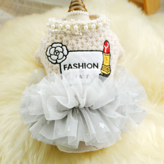 Dress of Dog Princess Tops Teddy