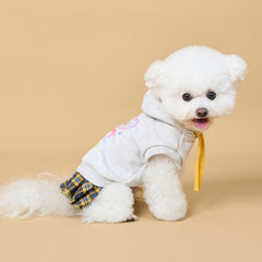 Soft Denim Dog Harness Outfit for Small Pets