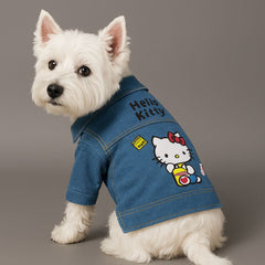 Dress with Dogs Autumn Vintage Denim Jacket Pet Coat