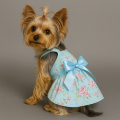 Cat Print Streamers Dog Dresses