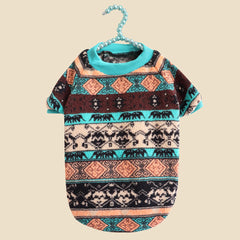 Dog Shirts Pet Western Schnauzer Winter Warm Sweater