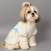 Dog Dress Princess Pet Daisy Bubble Bow