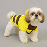 Dog Hoodie Pet Waterproof Stripes Raincoat