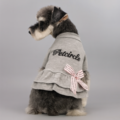 Dog Dress Puppy Clothes Bow Letter Skirt