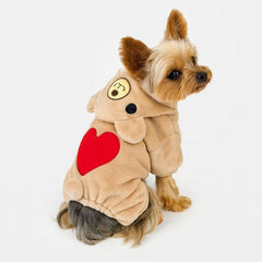 Dog Hoodie Spring Autumn Pet Heart Four-legged Clothes