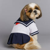 Dress of Dog Sailor School Uniform Four-leg Pants Skirt