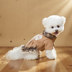 Dog Dress Cute Princess Lapel Top