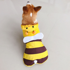 Dog Hoodie Pet Waterproof Stripes Raincoat