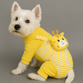 Dog Shirts Striper Bag Autumn Winter Jumpsuit