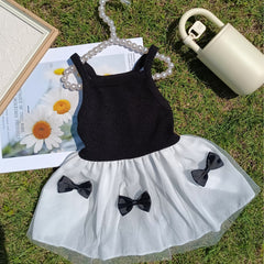 Dog Dress Cute Princess Lapel Top