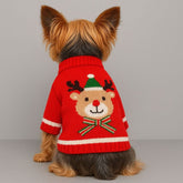 Dog Shirts Elk Christmas Festive Sweater Small and Medium Dog Pet Clothes