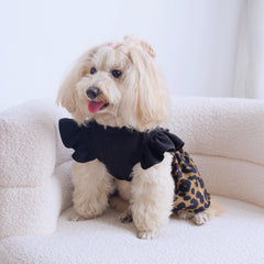 Dog Dress Cute Princess Lapel Top