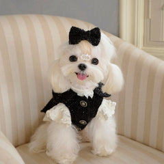Luxury Pet Tweed Jacket - Chanel-Style Elegance