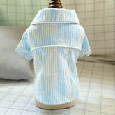 Dog Pajamas Linen Home Clothing Striped Cotton Teddy