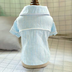 Dog Pajamas Linen Home Clothing Striped Cotton Teddy
