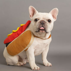 Dog Shirts Funny Pet Clothes Hot Dog Burger Warm Clothes