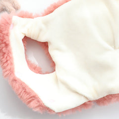 Dog Shirts Pink Cute Pet Rabbit Winter Cotton Vest