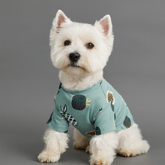 Dog Shirts Pineapple Print Yellow Pet Clothes