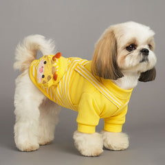 Jumpsuit for Dog Cute Stripe Bag Autumn Winter