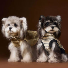 Pet-themed striped knit Sweater