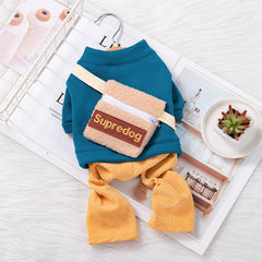 Dog Shirts Blue Bag Super Stitching Jumpsuit Tops