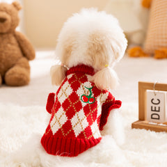 Blue Plaid Teddy Bear Dog Pajamas Outfit
