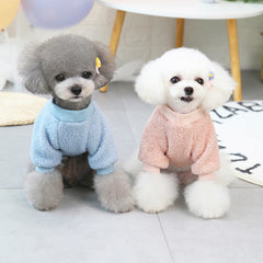Dog Shirts Winter Back Bear Teddy Pet Fleece Tops