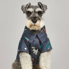 Dog Shirts Dinosaur Print Beachside Resort Top