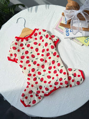 Watermelon Print Dog Pajama Romper for Summer