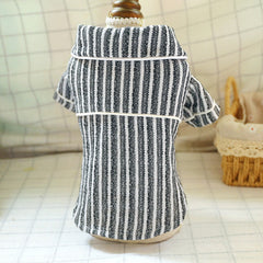 Dog Pajamas Linen Home Clothing Striped Cotton Teddy