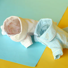 Dog Pajamas Linen Home Clothing Striped Cotton Teddy