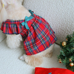 Dog Dress Cute Princess Lapel Top