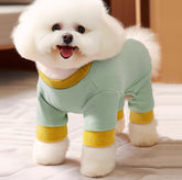 Dog Dress Comfortable Teddy Fleece Vest with Open Buttons