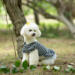 Dog Dress Cute Plaid Forest Pet Top