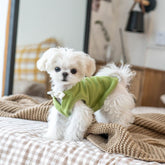 Green V-Neck Bow-Knot Cute Pet Knit Vest