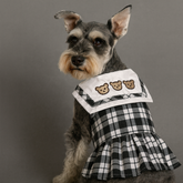 Dog Dress Three Bears Couple Plaid Skirt