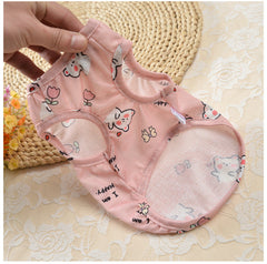 Printed Teddy Ice Silk Dog Vest