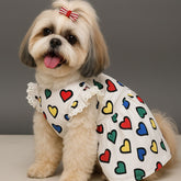 Dog Dress Cute Princess Lapel Top