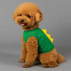 Thunder Shirt Dog Green Dinosaur Traction Harness