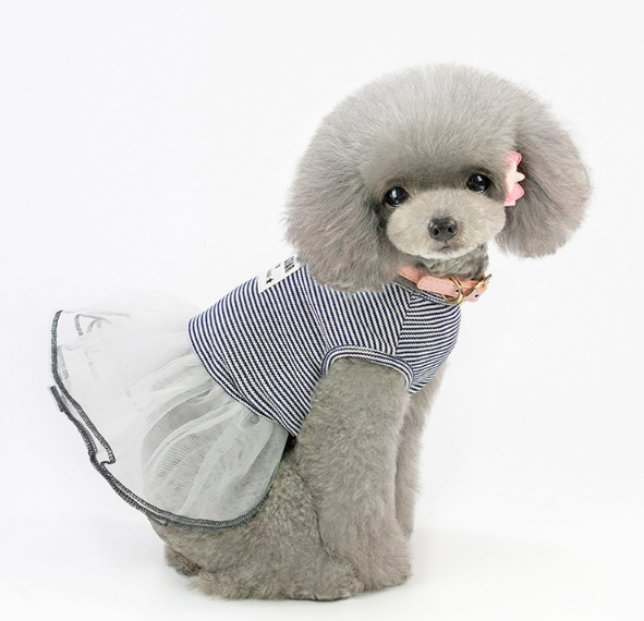 Dog Dress Summer Pet Small Letter Skirt