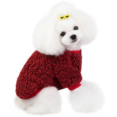 Dog Shirts Two-leg Fleece Keeps Warm Comfortable Clothes