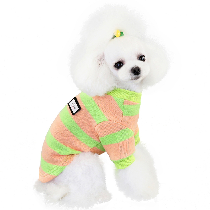 Dog Shirts Striped Sweater Autumn and Winter Clothing Pet