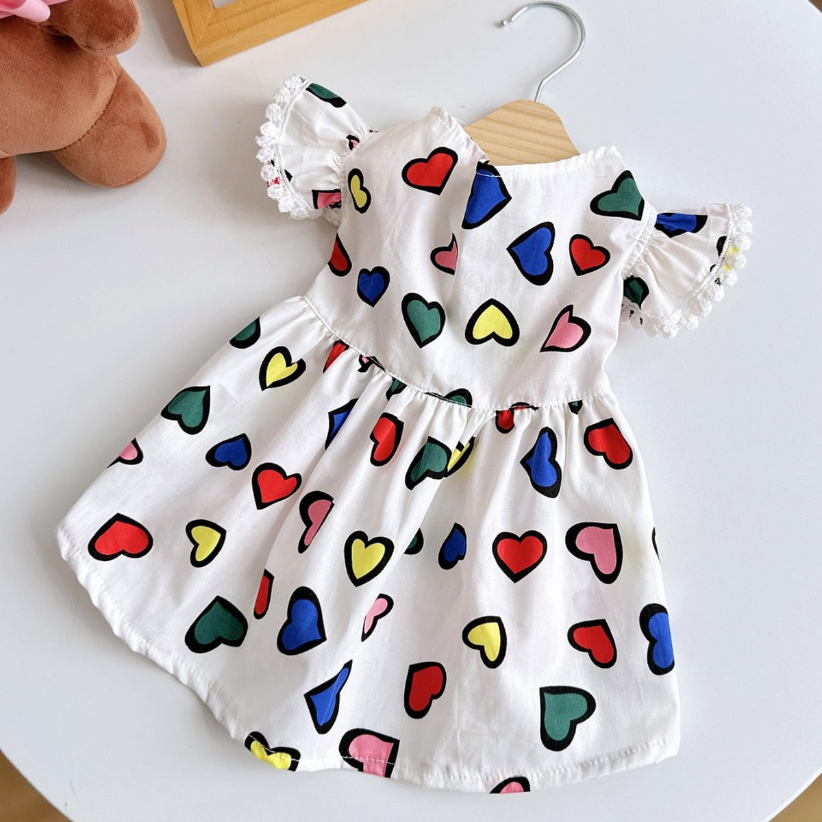 Dog Dress Cute Princess Lapel Top