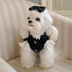 Luxury Pet Tweed Jacket - Chanel-Style Elegance