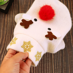 Dog Shirts White Woolen Autumn Winter Coat Big Nose Elk