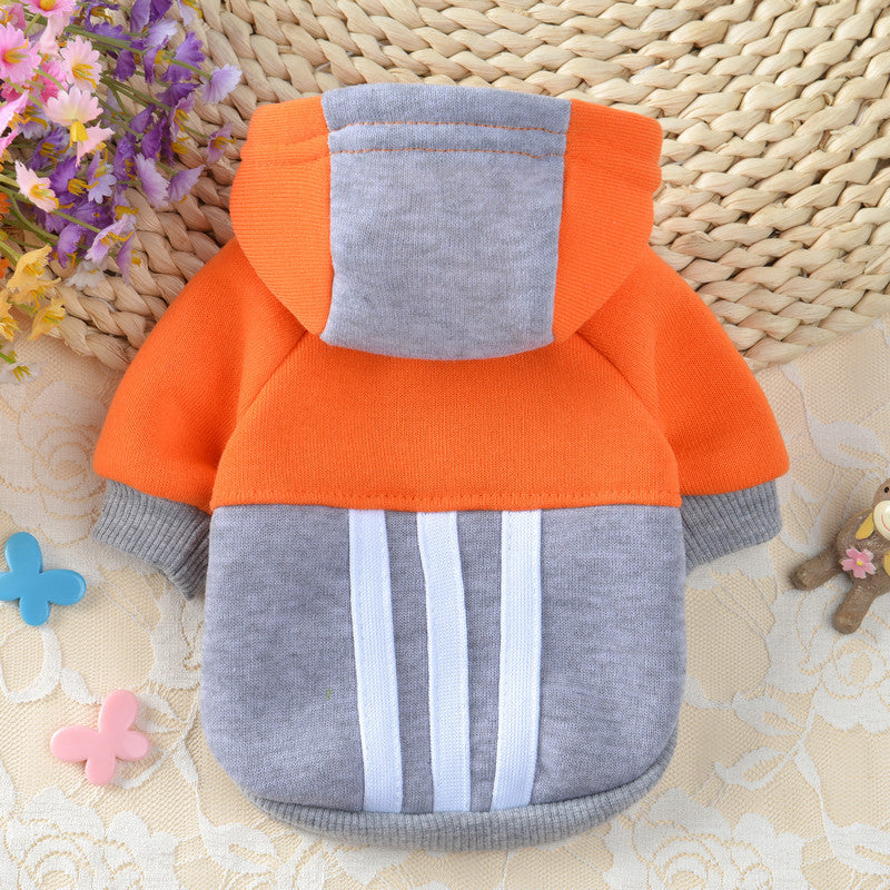 Dog Hoodie Pet Hooded Stripe