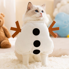 Dog Shirts Christmas Cats Are Funny and Cute Little Snowmen in Autumn and Winter