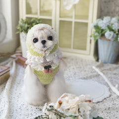 Dog Hoodie Lovely Lace Maltese Cotton Pet Tops Coat